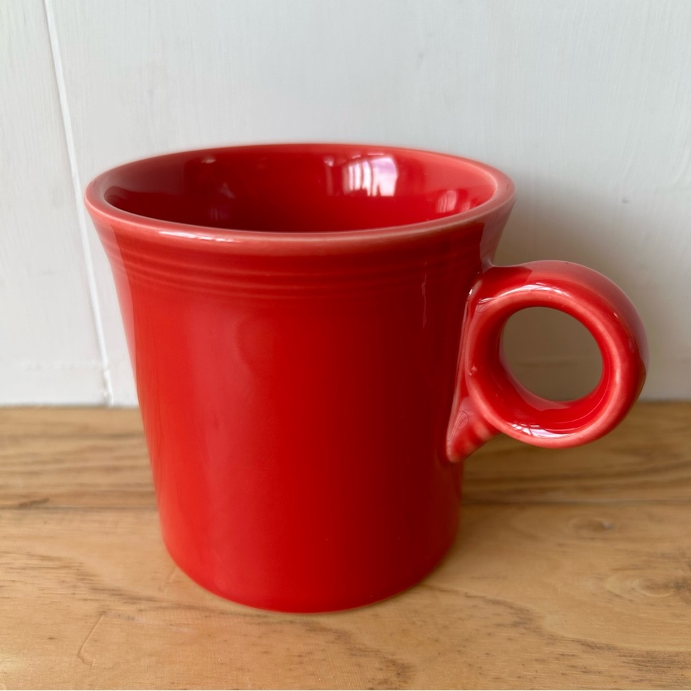 Vintage Fiesta HLC Red Coffee Mug O Ring Cup for Fiesta Ware